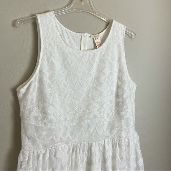 Sundance Aztec Embroidered Lace Dress White - Picture 3 of 7